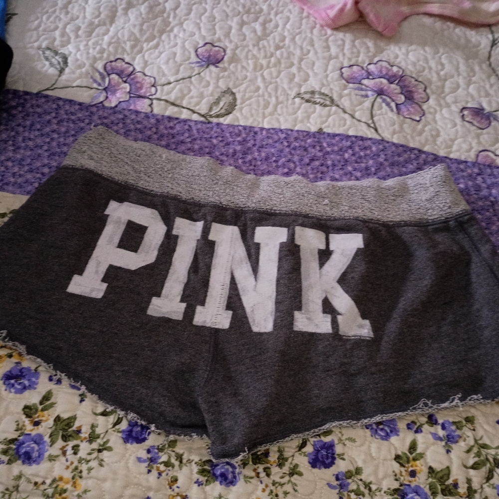 Vintage Y2K Victoria's Secret Pink Booty Short Shorts Sweats Bum VS Sweats